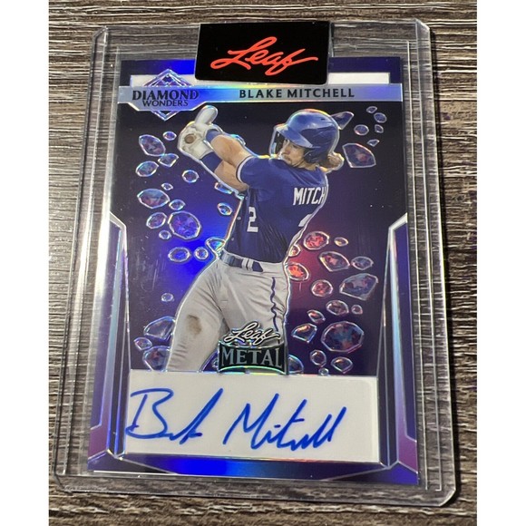 Blake Mitchell 1/1 Auto 2023 Leaf Metal Diamond Wonders - KC Royals #1 PROSPECT - Picture 1 of 2